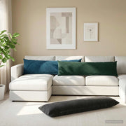 Cuscino con cuscino HEERLEN 2 pz Verde Scuro Velluto 926104