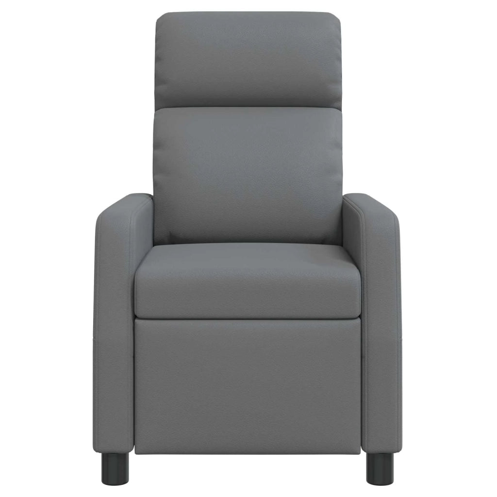 Divano Sedia-Poltrona reclinabile Grigio Similpelle 915019