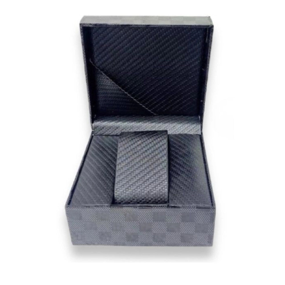Trade Shop - Scatola Porta Orologio Premium 11.5x10x7 Cm Con Interno Imbottito E Finitura Elegante -