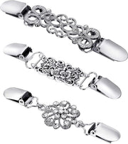 Vest clip vintage per donne e ragazze in stile retro. Ideale spille per sciarpe e spille in argento.