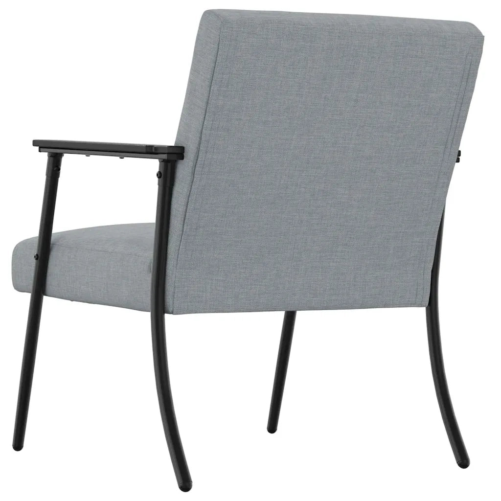 Poltrona-Divano Sedia-Poltroncina Grigio chiaro Tessuto 263469