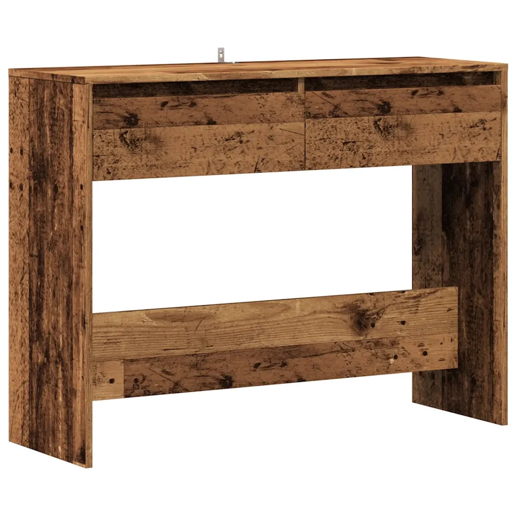 Tavolino Consolle-Tavolino da soggiorno-Tavolo Legno Vecchio 100x35x76,5 cm in Truciolato