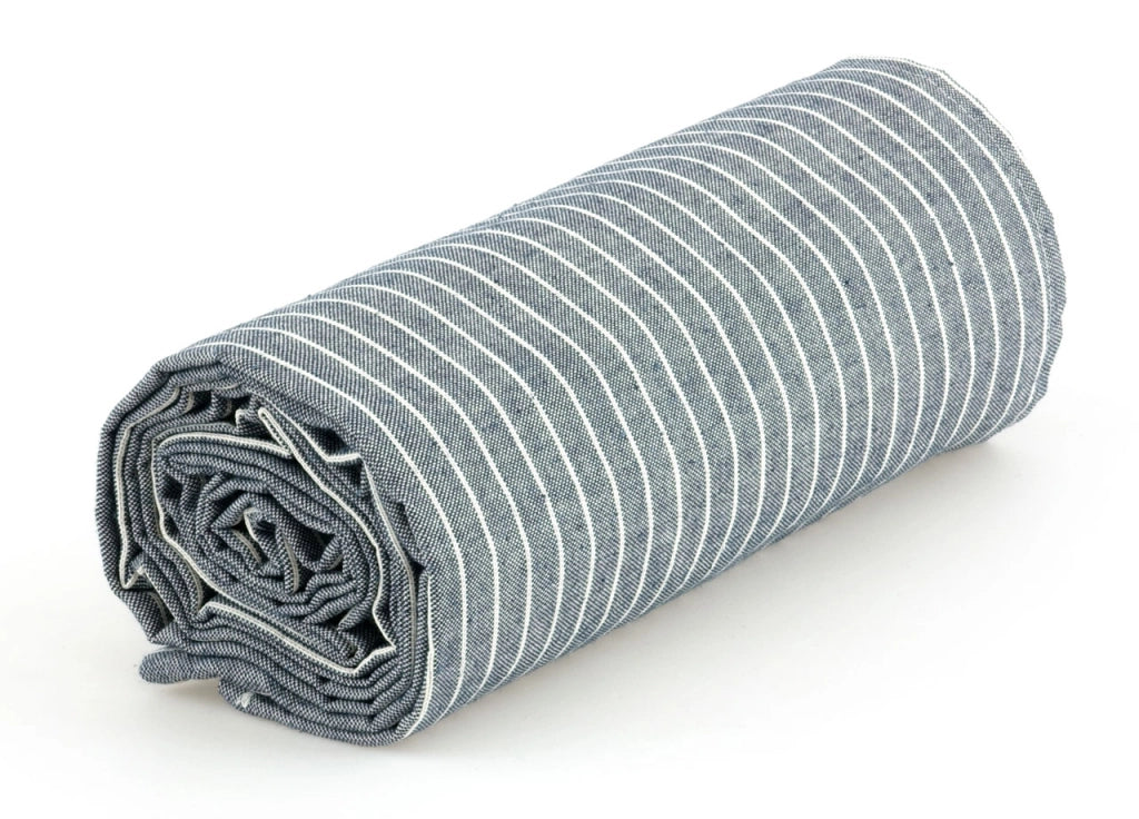 Telo Arredo Granfoulard Copritutto Cotone Made Italy Vari Disegni Arredatutto Copriletto Multiuso - 2 Piazze - Lord Blu