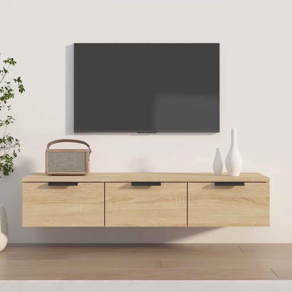 Armadietto a Muro | Mobile a Parete Rovere Sonoma 102x30x20 in Legno Multistrato
