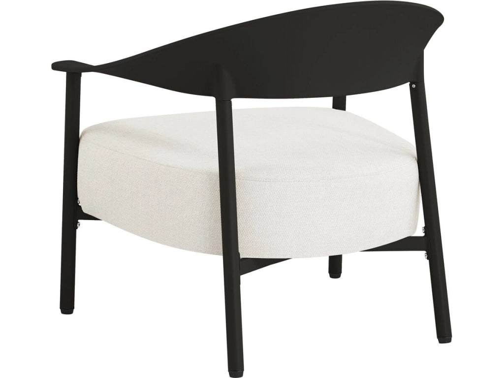Set di mobili da giardino in metallo e plastica "Céora" - 4 posti - Nero