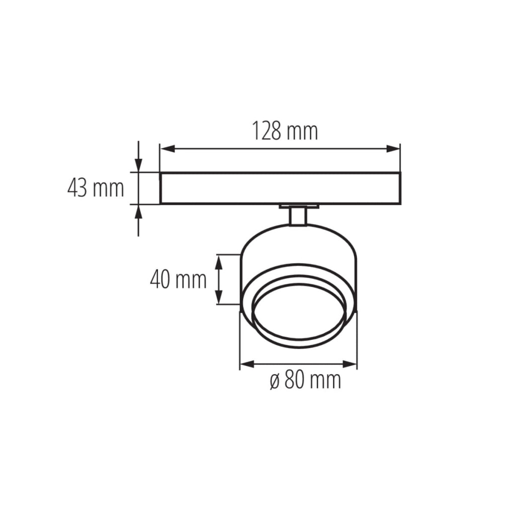 Faretto su binario bianco LED 18W Kanlux BTLW 35662