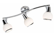 Plafoniera Reality Loris cromata orientabile 3xE14 40W