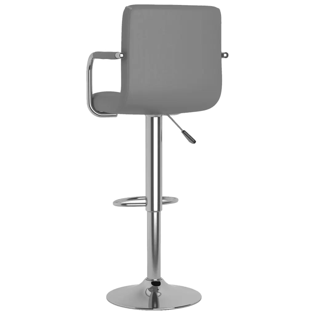 Sgabelli da Bar 2 pz Grigi in Similpelle  cod mxl 55786