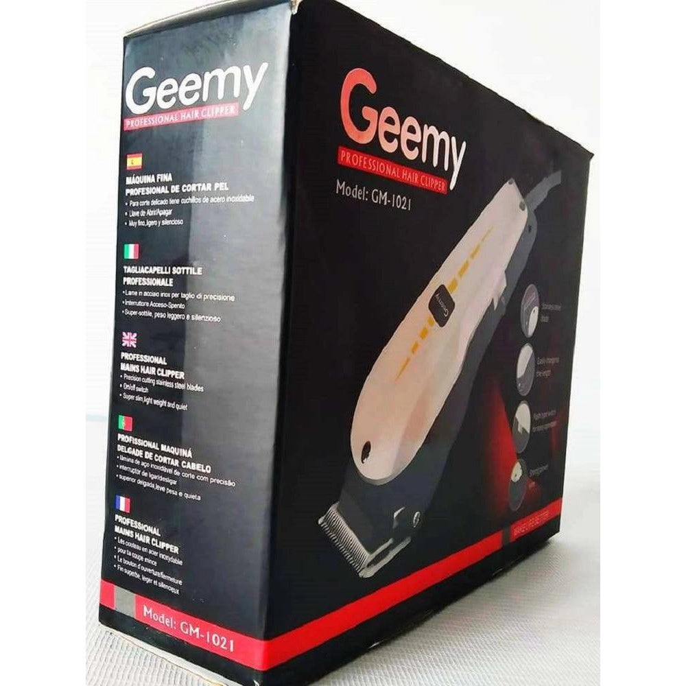 Trade Shop - Tagliacapelli Professionale Elettrico Con Filo Trimmer Regola Barba Geemy Gm1021 -