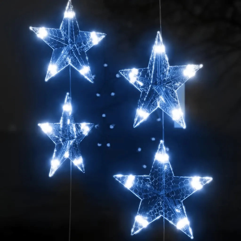 Luci Fatate a Stella a LED 200 LED Blu 8 Funzioni CFW2379698