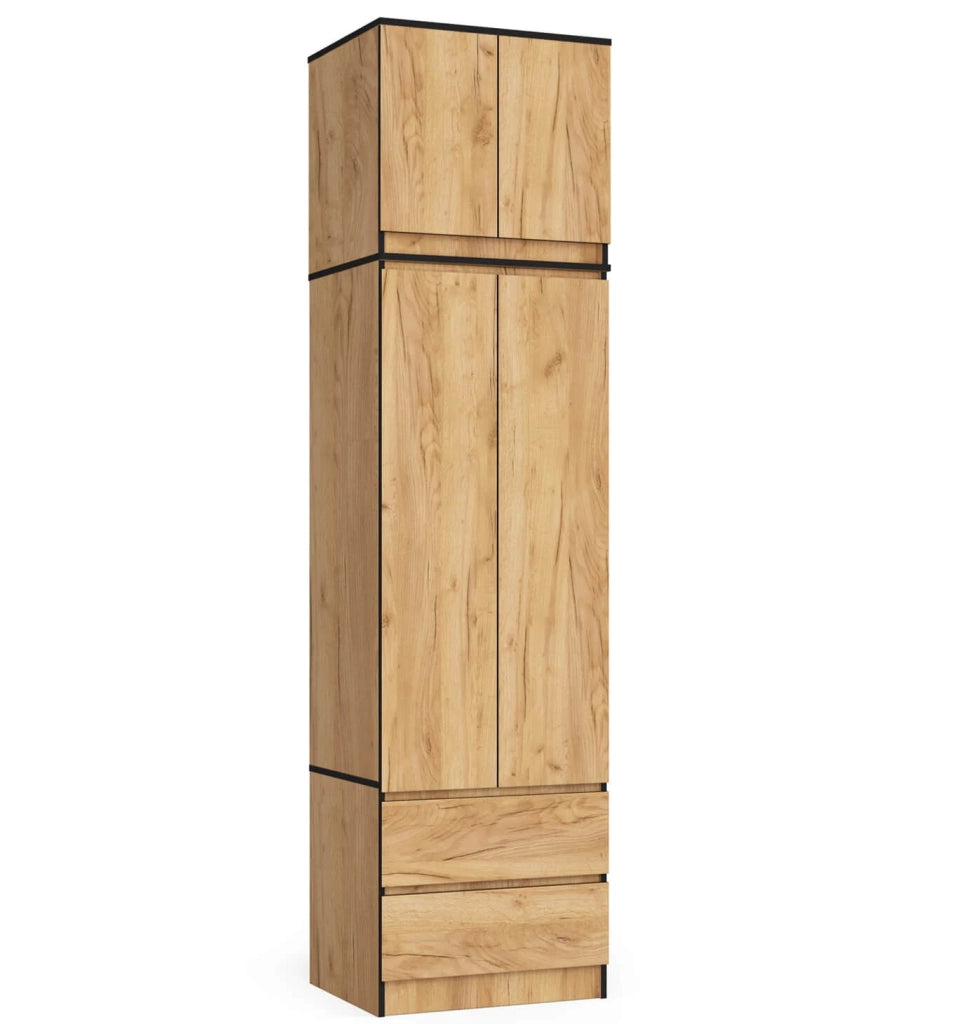 Sopralzo per armadio AKORD S60 Quercia Craft 60 cm 2 ante 60x51x55 cm
