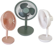 Mini ventilatore da tavolo ricaricabile 3 velocità oscillante portatile HR2206