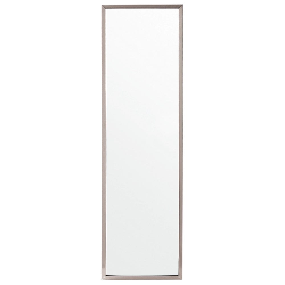 Specchio da pavimento con cornice argento 40 x 140 cm in stile moderno contemporaneo salotto camera da letto