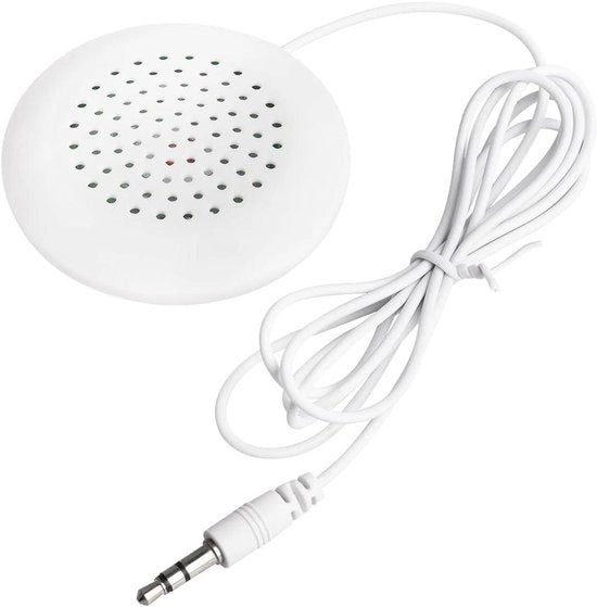 Stereo cuffie audio 3,5 mm ingresso - altoparlanti hifi mini portatili - bianchi.