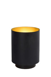 Lampada da tavolo Lucide Suzy in metallo nero/oro E14 40W