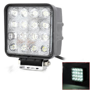 FARO SUPPLEMENTARE PROFONDITA AUTO FUORISTRADA 12V QUADRATO 16 LED 6000K IP68