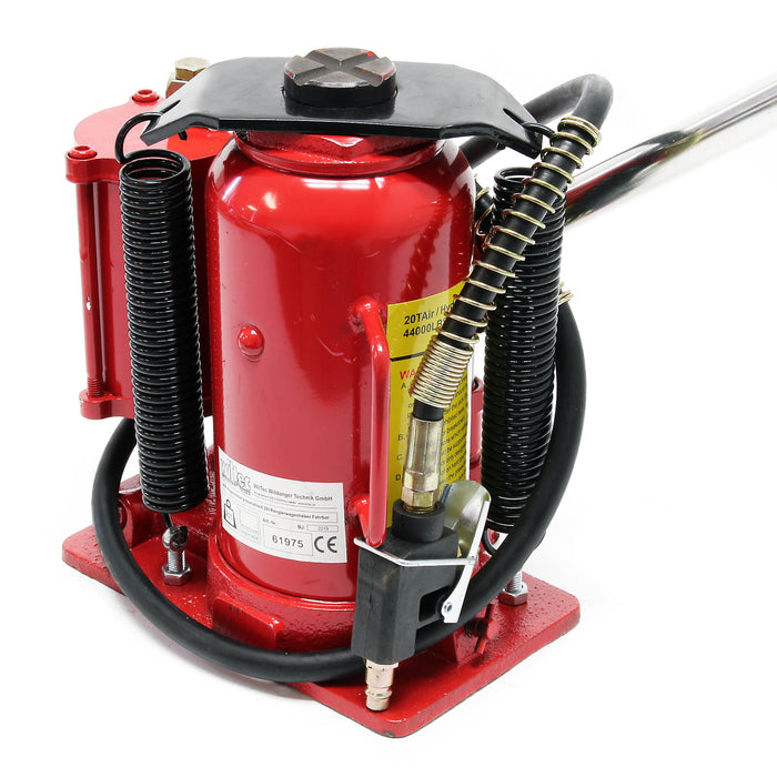 Martinetto idraulico a bottiglia 20t 260-510mm uso pneumatico e manuale Cric