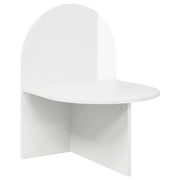 Comodino | Armadio da Notte | Mobiletto da notte Bianco Lucido 48 x 49 x 65 cm Legno ingegnerizzato