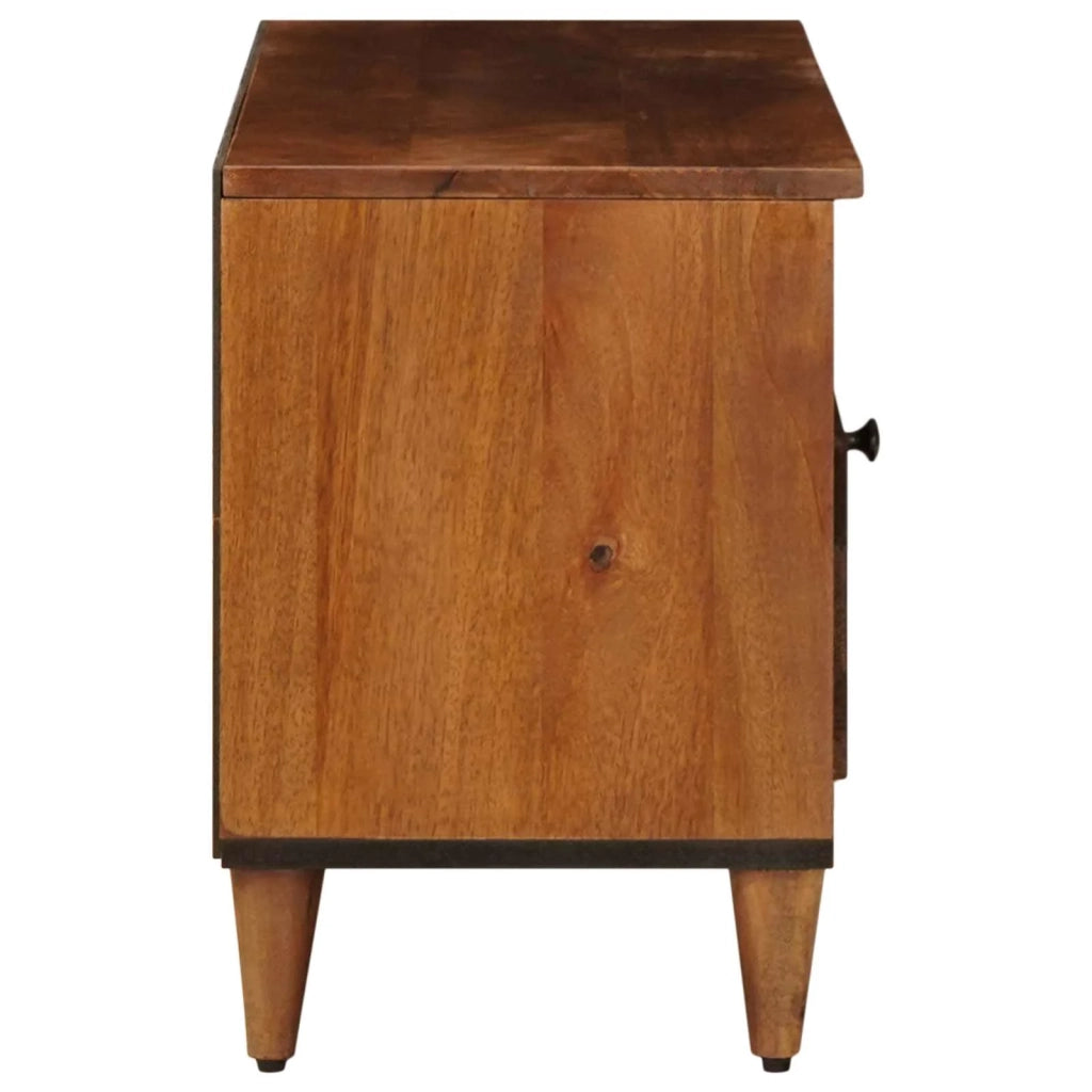 Mobile TV Noce 100 x 33 x 46 cm Legno di mango massello 4018240