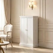 Mobile da cucina bianco in MDF con ripiani regolabili, 60 x 30 x 104 cm