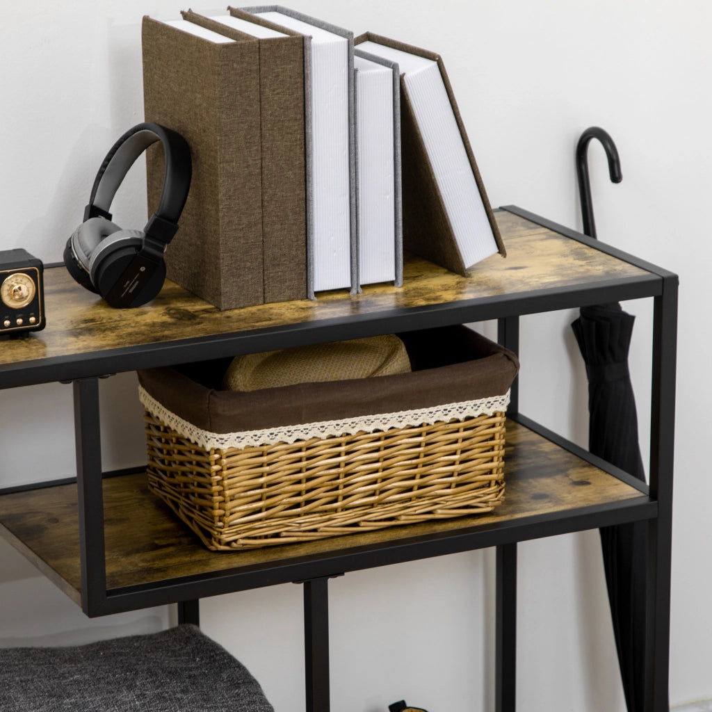 Tavolo console ¨C Zephmum ¨C Legno effetto rovere 99.6x33.6x74 cm