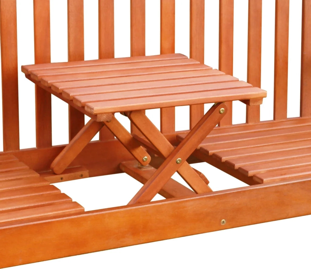 Panca da giardino con tavolo in legno di acacia