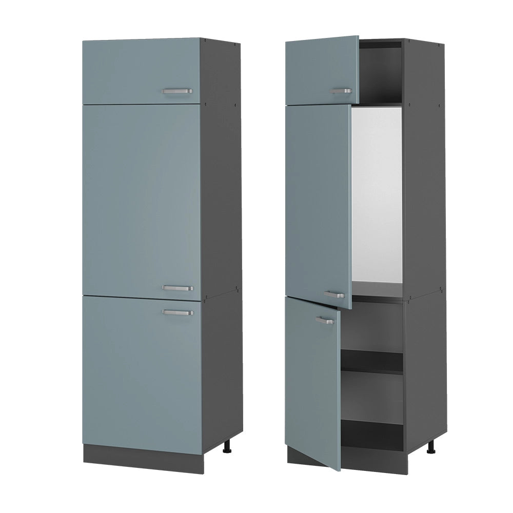 Vicco Armadio frigorifero Grigio-blu 60 cm