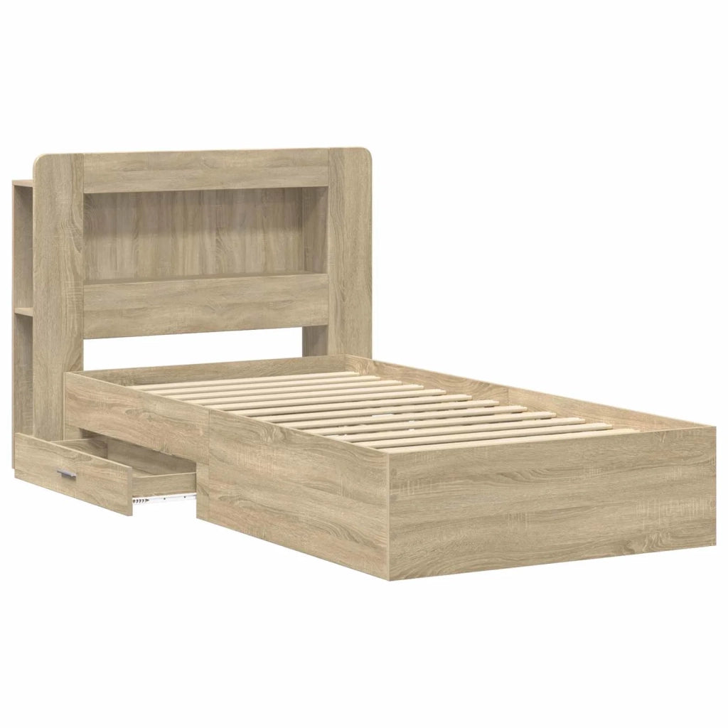 Telaio del letto con storage Rovere Sonoma 75 x 190 cm 3433805