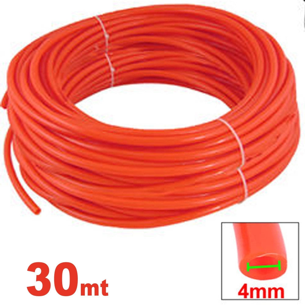 Trade Shop - Tubo Prolunga Aria Compressa Flessibile Compressore Arancione Da 30 Metri -