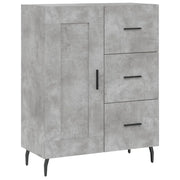 Credenza | Madia | Buffet da pranzo | Armadio da pranzo Grigio Cemento 69,5x34x90 cm in Legno Multistrato