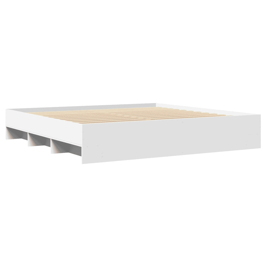Giroletto senza Materasso Bianco 180x200 cm Legno Multistrato 3295632