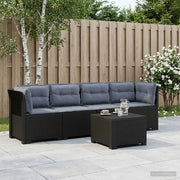 Divano da Giardino a 4 Posti con Cuscini in Stile Rattan PP 3443873