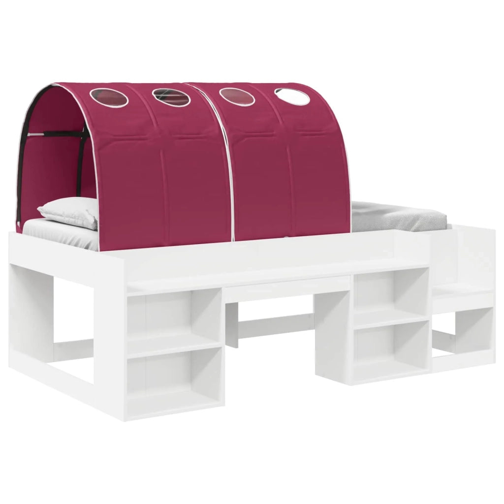 Letto alto per bambini con storage 3 pz Bianco e Rosso 3423597