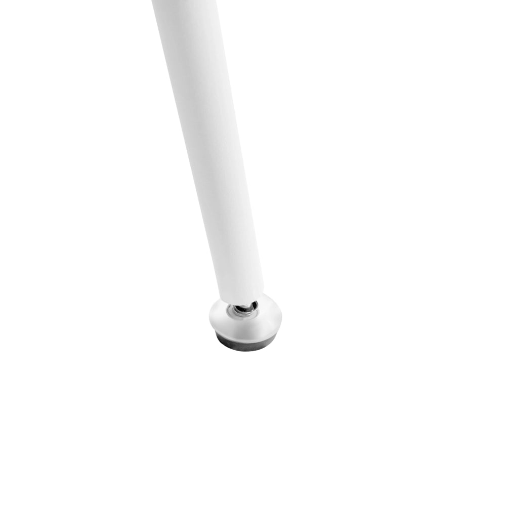 Scrivania da ufficio per casa in truciolato bianco con gambe in ferro 120 x 50 cm con 3 cassetti stile retrò
