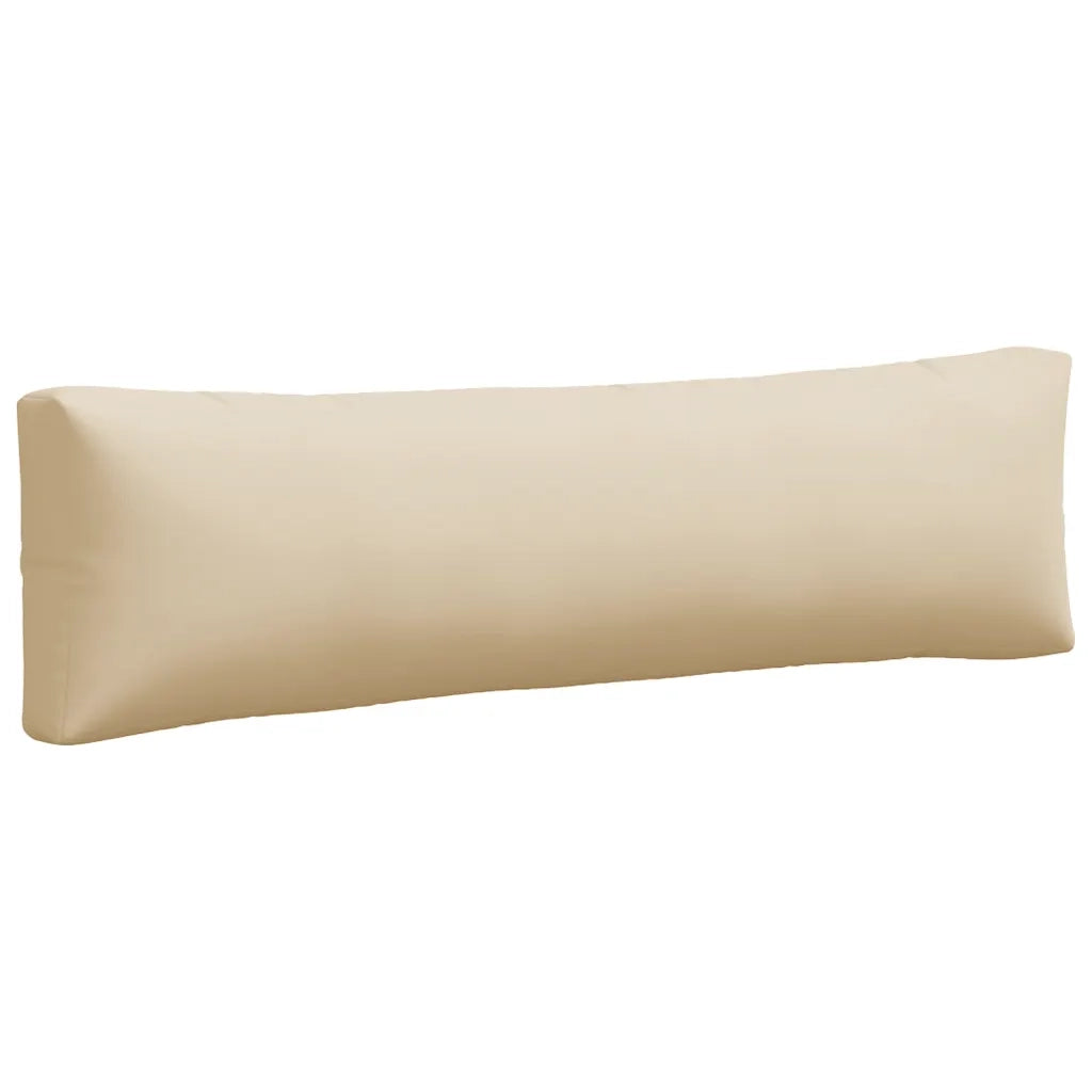 Cuscini per Pallet 2 pz Beige in Tessuto
