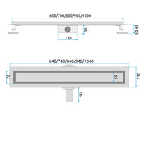 Scarico Lineare Rea Neox Pro Gold 80