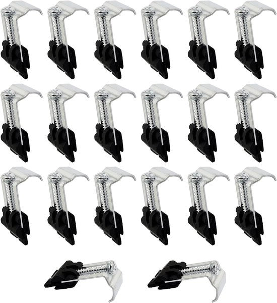 Fermo Wastafello - 20 pezzi - Alta qualità Acciaio/Plastica - Resistente alla corrosione - Installazione facile - Adatto per cucina/bagno - Fermo per lavandino