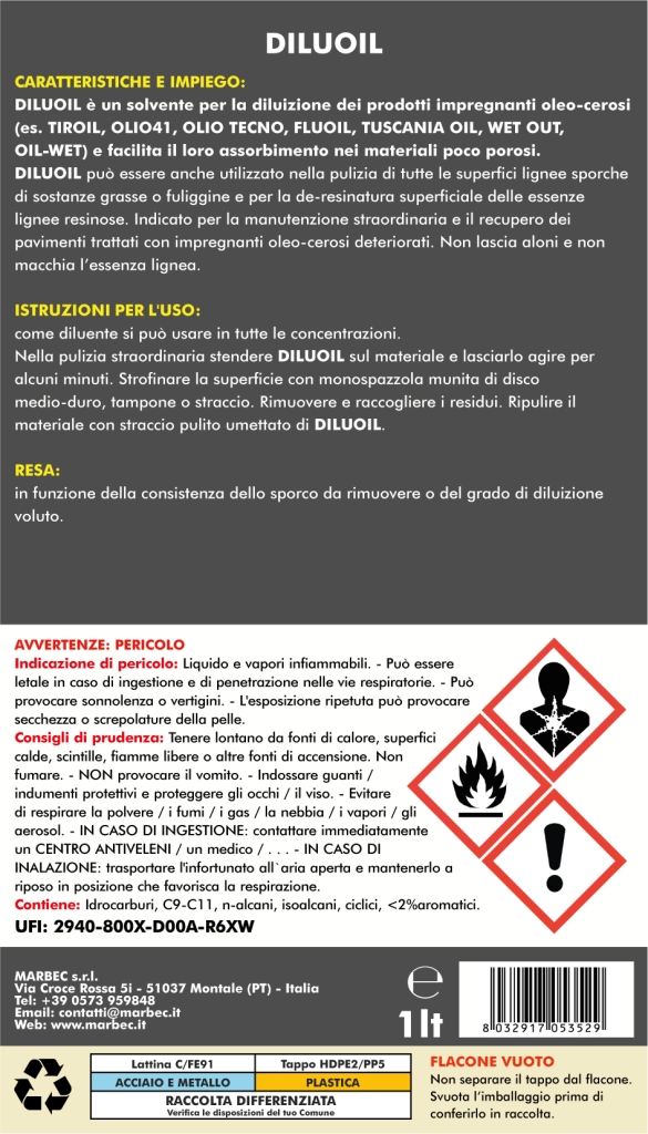 Diluente DILUOIL   1LTx6Pz
