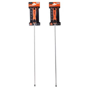 Trade Shop - Set 2 Cacciaviti Extra Lunghi 45 Cm Per Elettricista Giraviti A Stella E Taglio -
