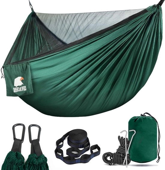 Matta da Campeggio Ultraleggera con Reticolo Antizanzare - Capacità 350 kg - Verde