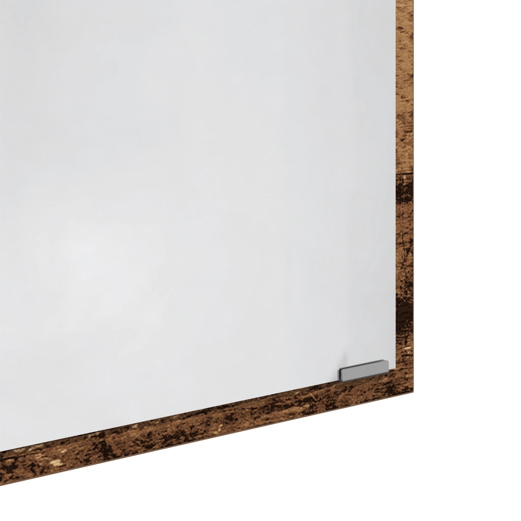 Specchio da Bagno Legno Vecchio Legno ingegnerizzato, Vetro