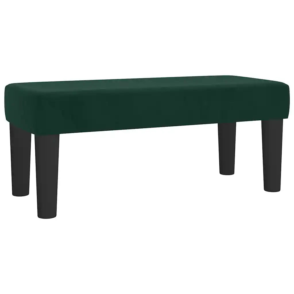Giroletto a Molle con Materasso Verde Scuro 120x200 cm Velluto