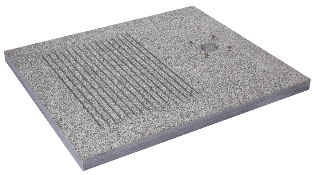 Base Rettangolare per Doccia da Esterno 70x80x4 cm in Granito Belfer 42/BSD
