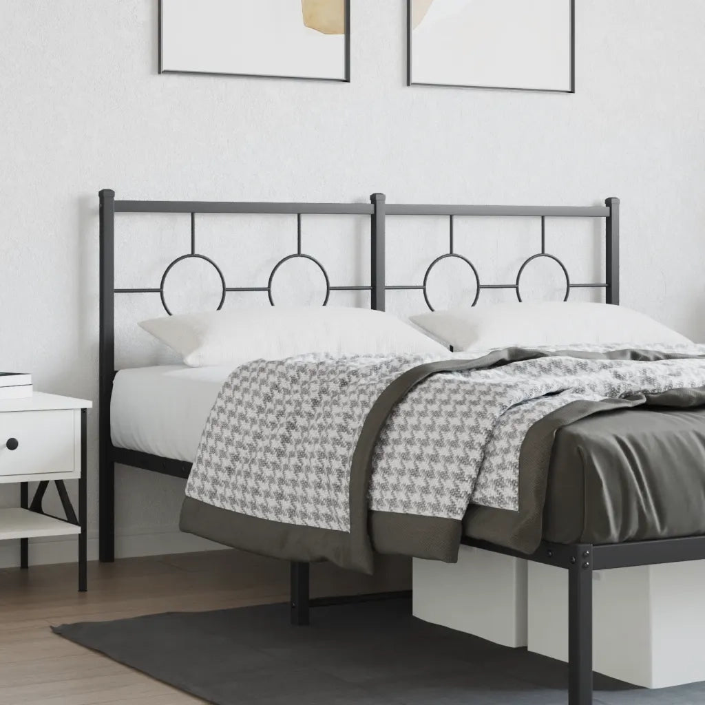 Testiera | Testata di Ricambio in Metallo Nero 160 cm