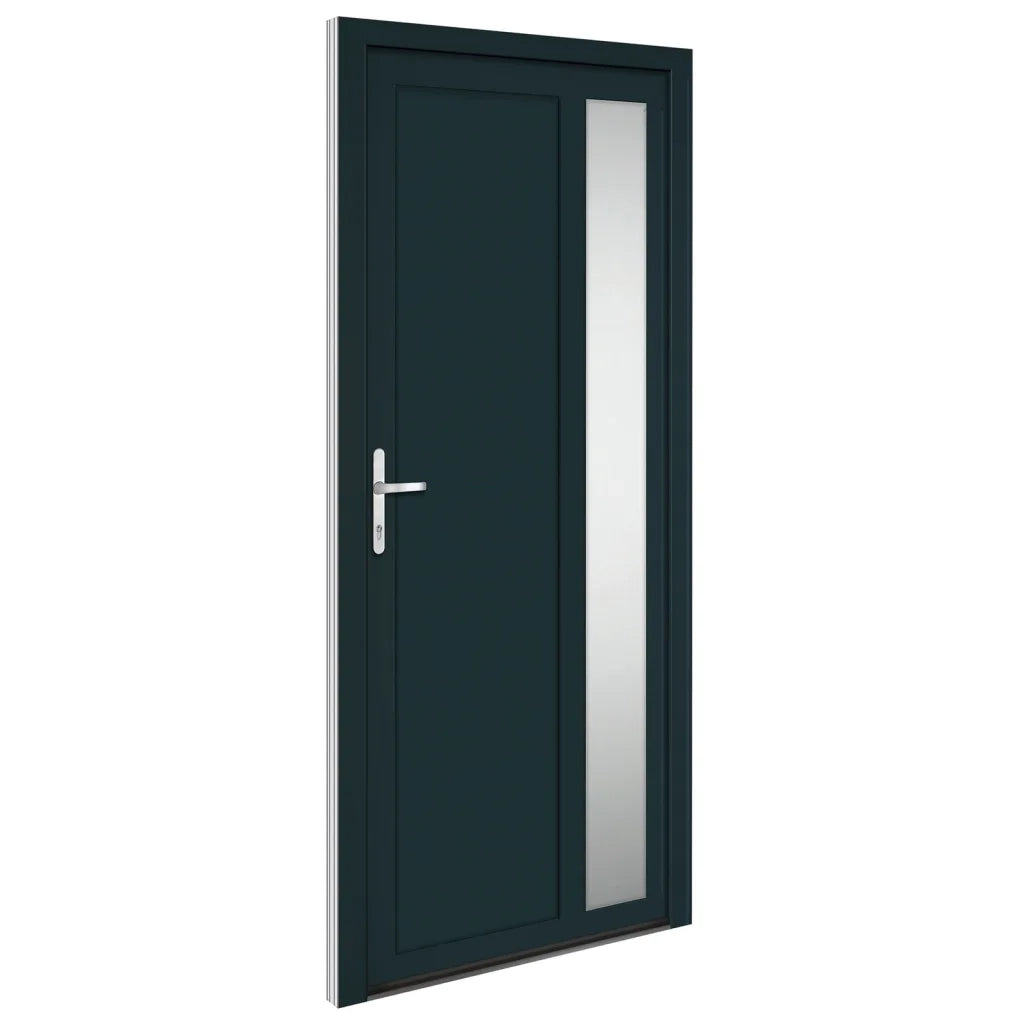 Porta Ingresso Antracite 98x208 cm in PVC 3157101