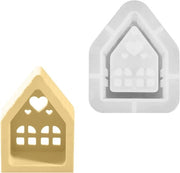 Siliconi per modelli di gesso per case e candelabri - decorazione di Natale e fai da te - decorazione di autunno con candelabri da assemblaggio