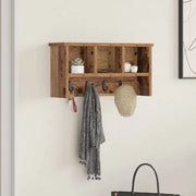 vidaXL Appendiabiti a muro Legno vecchio 50 x 16 x 26 cm