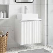 Mobile Lavabo da Parete Bianco 49,5 x 41 x 62,5 cm