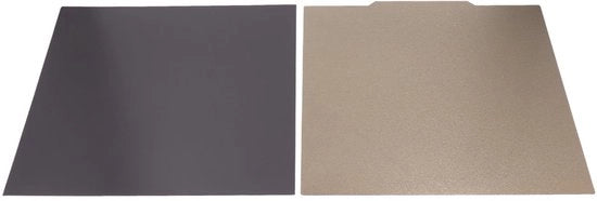 Piattaforma di costruzione doppia faccia - base magnetica - dimensioni 332x340 mm - compatibile con Raise3D Pro2 - resistente a temperature fino a 200°C - superficie di stampa