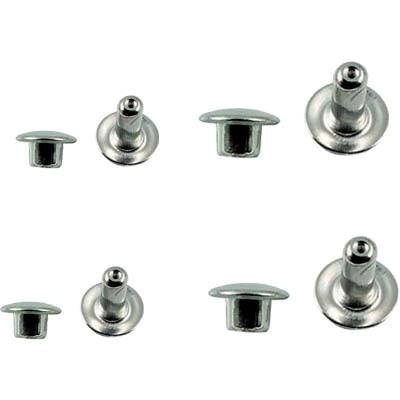 RIVETTO MASCHIO FEMMINA PRONTY - ACCIAIO NICHELATO 036 CF=PZ 15- 12 confezioni